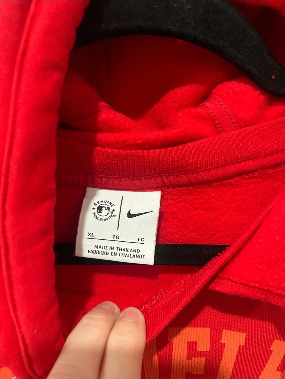 Nike Philadelphia Phillies Phamily Red Hoodie Size‎ XL